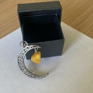 Half moon necklace charm